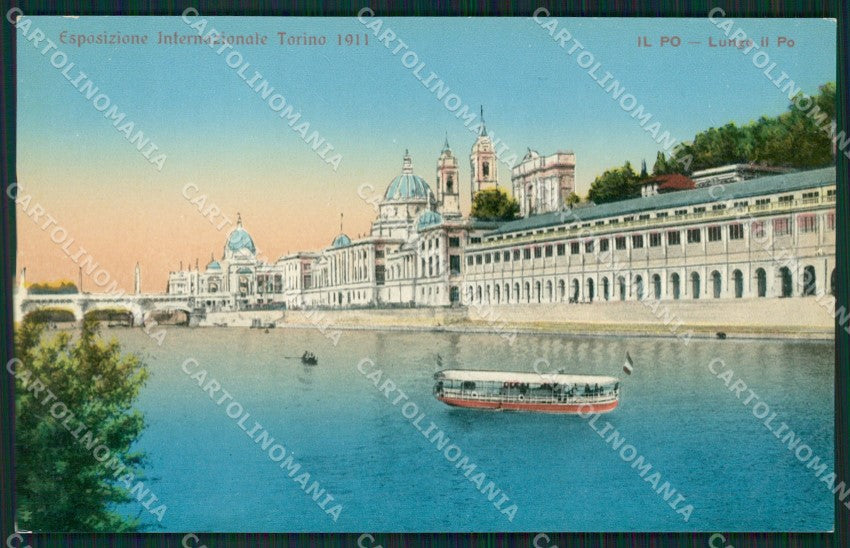Torino Città Esposizione 1911 Battello cartolina XB1896 – fronte
