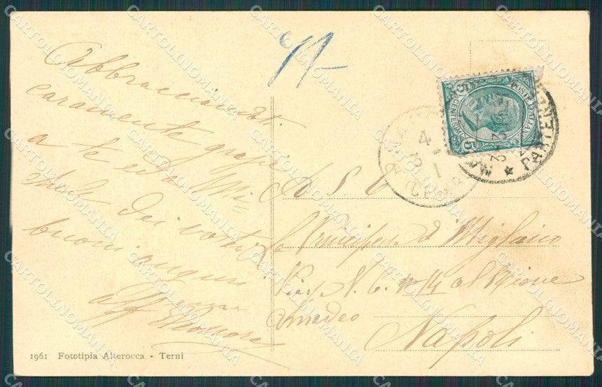 Napoli Città Auto cartolina XB1919 – retro