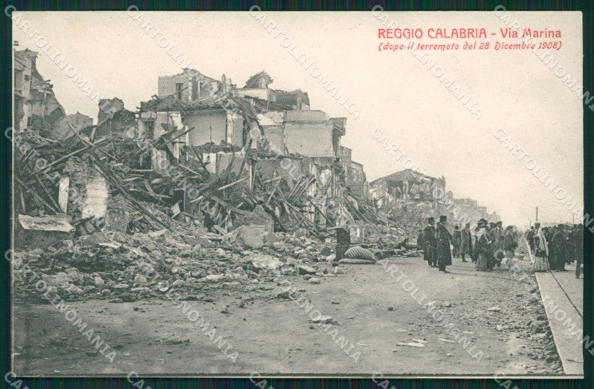 Reggio Calabria Città Terremoto 1908 cartolina XB1935 – fronte
