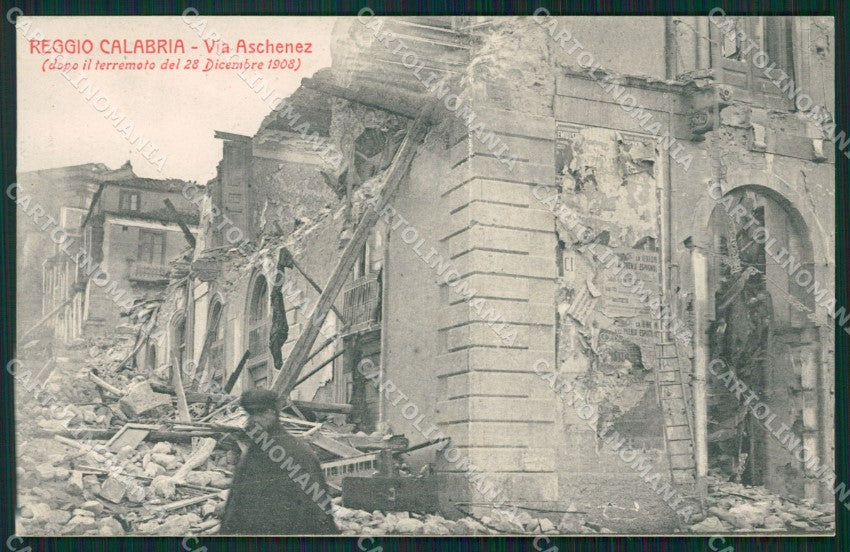 Reggio Calabria Città Terremoto 1908 cartolina XB1940 – fronte