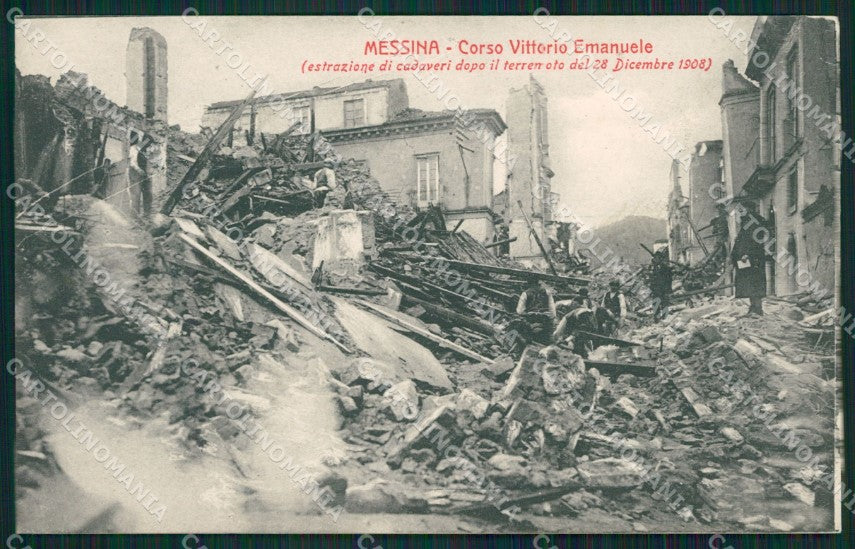 Messina Città Terremoto 1908 cartolina XB1954 – fronte