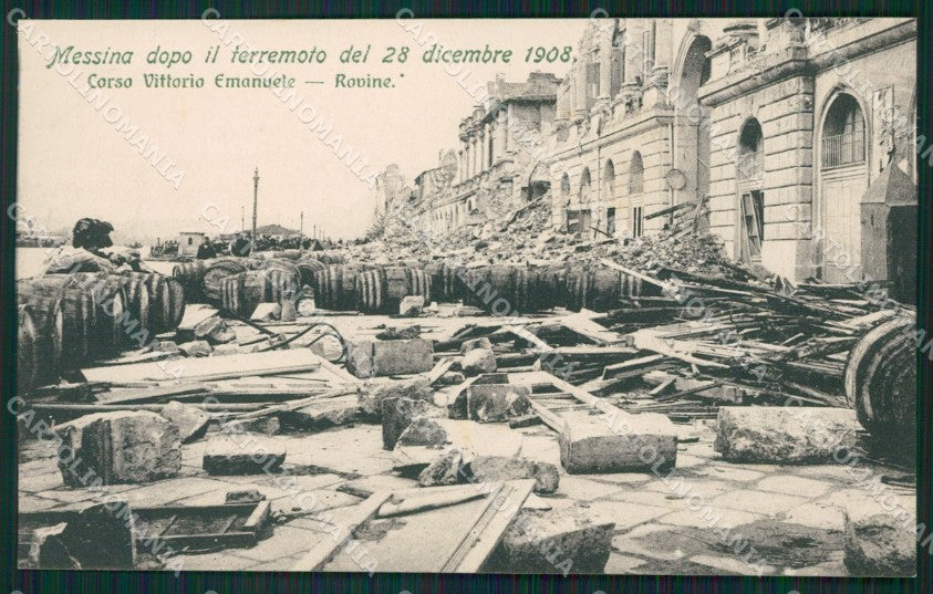 Messina Città Terremoto 1908 cartolina XB1962 – fronte