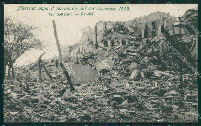 Messina Città Terremoto 1908 cartolina XB1966 – fronte
