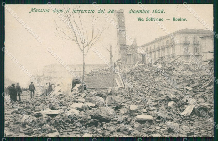 Messina Città Terremoto 1908 cartolina XB1967 – fronte