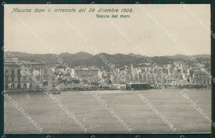 Messina Città Terremoto 1908 cartolina XB1972 – fronte