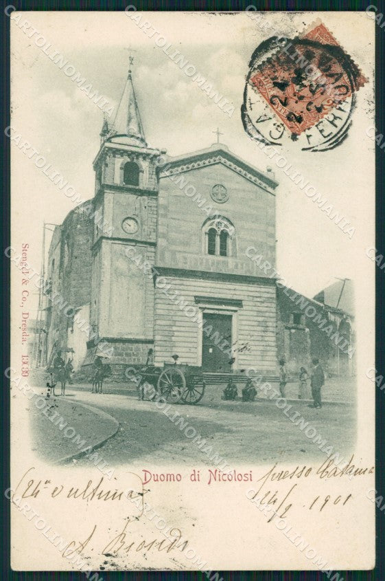 Catania Nicolosi cartolina XB1989 – fronte