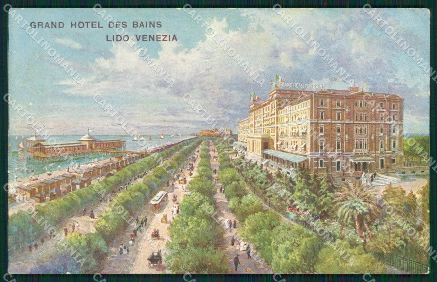 Venezia Lido di Tram STRAPPINO PIEGHINA cartolina XB2001 – fronte