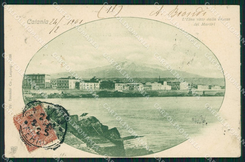 Catania Città Etna cartolina XB2012 – fronte