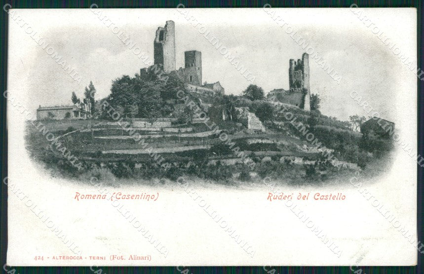 Arezzo Pratovecchio Castello di Romena Alterocca 424 cartolina XB2014 – fronte
