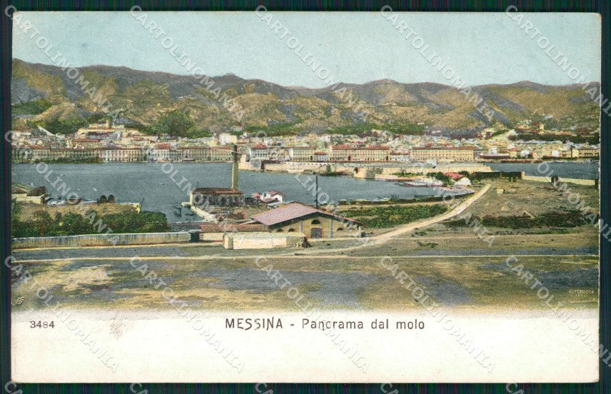 Messina Città Molo Alterocca 3484 cartolina XB2029 – fronte
