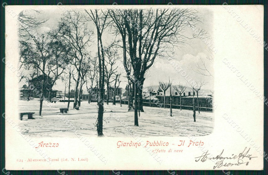 Arezzo Città Nevicata Alterocca 624 cartolina XB2045 – fronte