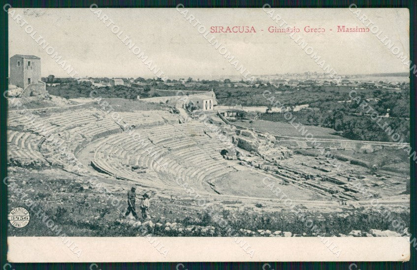 Siracusa Città Ginnasio Greco Alterocca 3456 PIEGA cartolina XB2050 – fronte