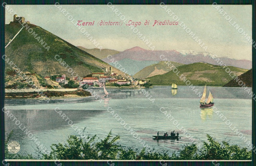 Terni Piediluco Lago di Alterocca 15 cartolina XB2054 – fronte