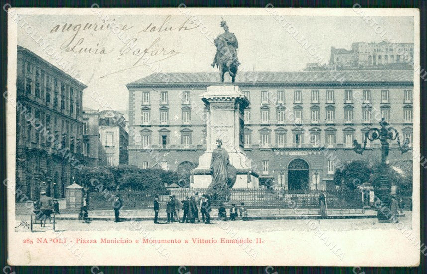 Napoli Città Municipio serie 285  cartolina XB2056 – fronte