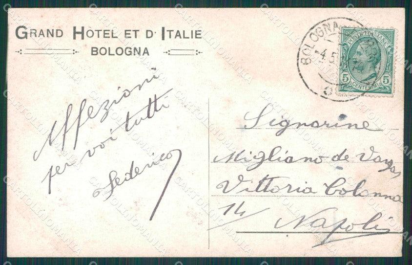Bologna Città PIEGHINA Foto cartolina XB2066 – retro