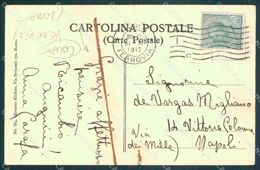 Roma Città Galleria Arte ModernaVenezia Milesi Sposalizio COLLA cartolina XB2104 – retro