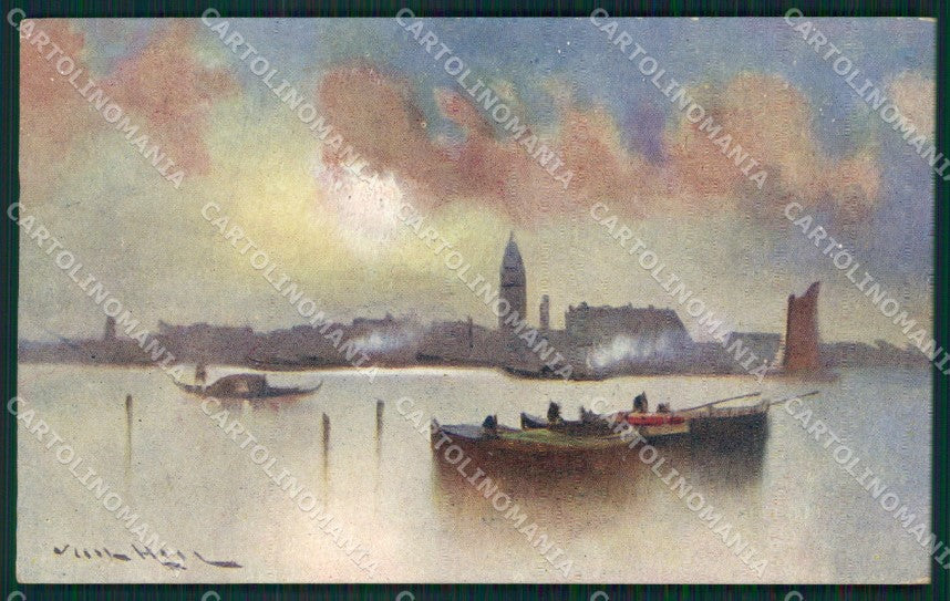Venezia Città Barche cartolina XB2113 – fronte