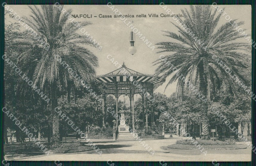 Napoli Città Villa Comunale Cassa Armonica cartolina XB2118 – fronte