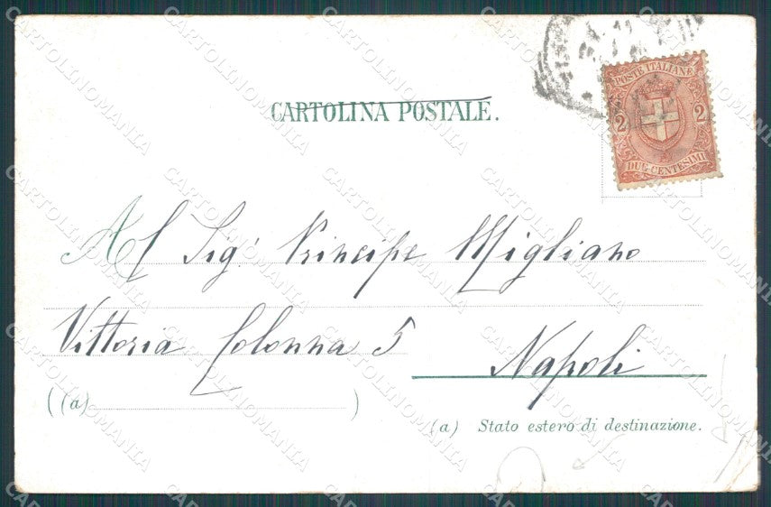 Palermo Città PIEGHE STRAPPINO cartolina XB2119 – retro