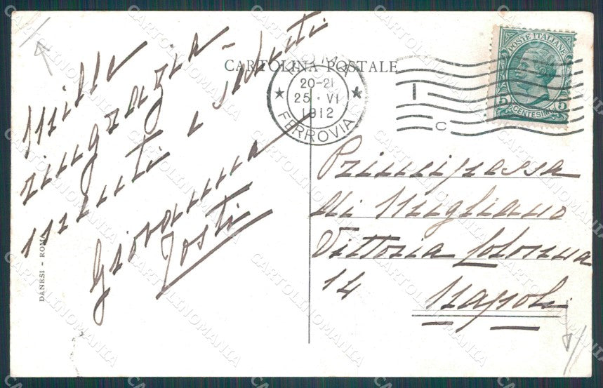 Napoli Resina Ercolano PIEGHE cartolina XB2120 – retro