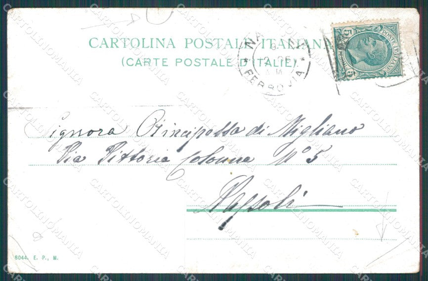 Napoli Città PIEGA STRAPPINO cartolina XB2127 – retro