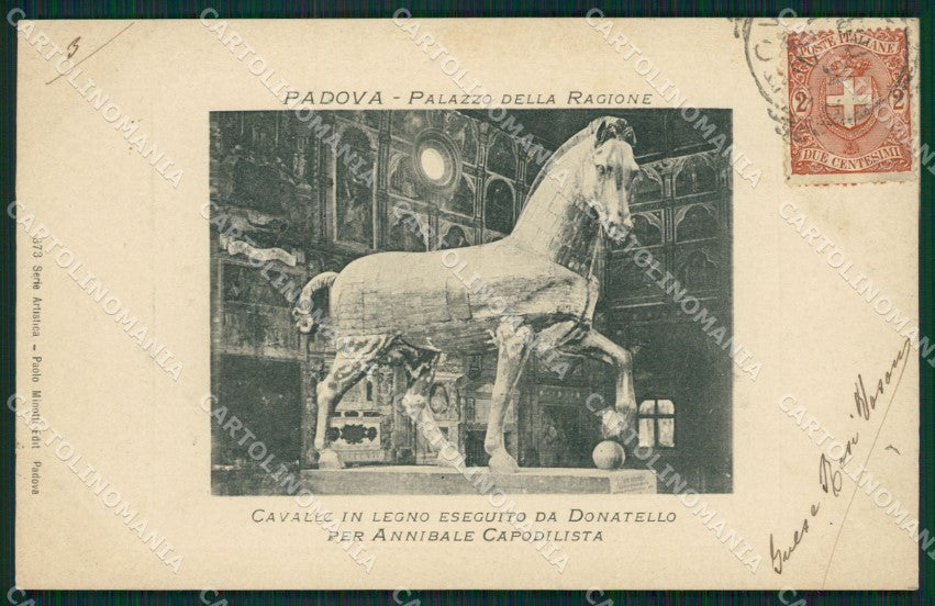 Padova Città Palazzo della Ragione Donatello cartolina XB2130 – fronte