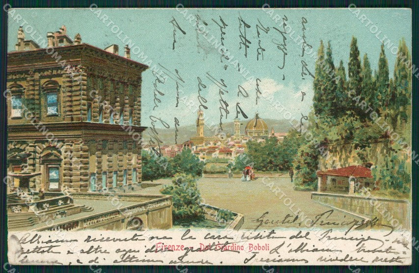 Firenze Città Giardino Boboli cartolina XB2150 – fronte