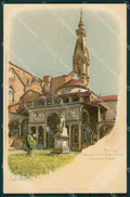 Firenze Città Campanile Santa Croce E.Bensa cartolina XB2160 – fronte