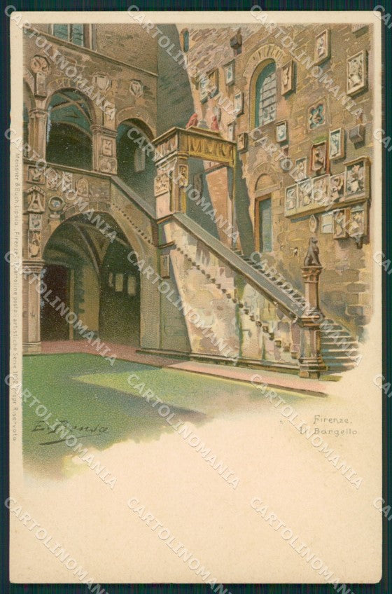 Firenze Città Bargello E.Bensa cartolina XB2162 – fronte