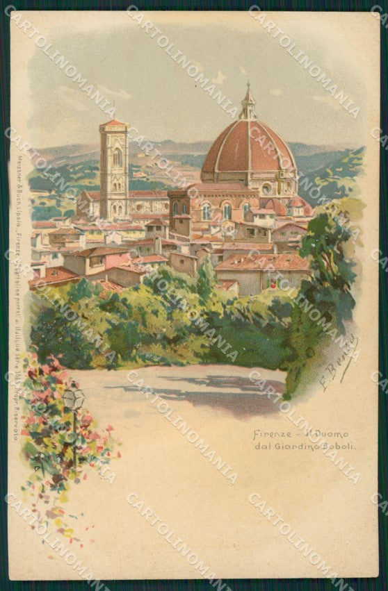 Firenze Città E.Bensa PIEGHINE cartolina XB2164 – fronte