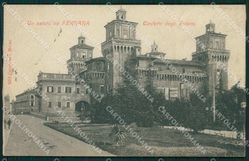 Ferrara Città Castello Estensi SCOLLATA cartolina XB2168 – fronte