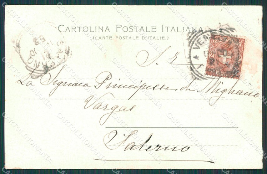 Venezia Città Gondola cartolina XB2184 – retro