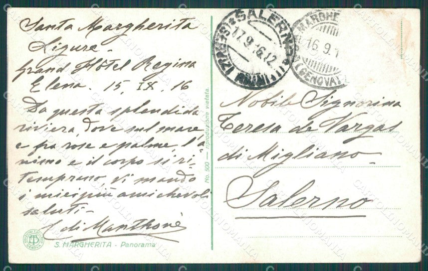 Genova Santa Margherita cartolina XB2190 – retro