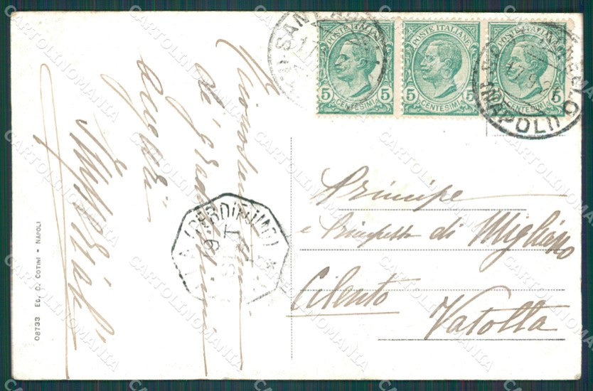 Napoli Sorrento Sant'Antonio cartolina XB2204 – retro