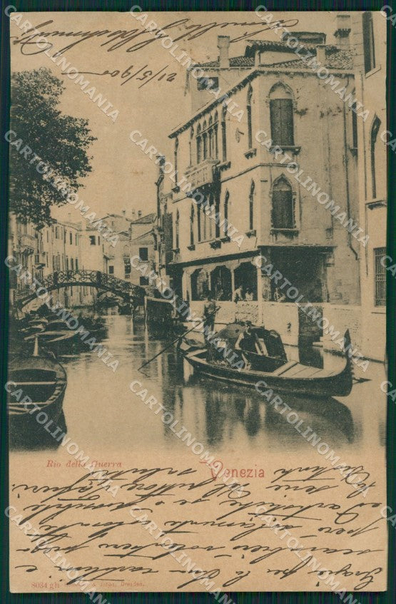 Venezia Città Gondola cartolina XB2221 – fronte