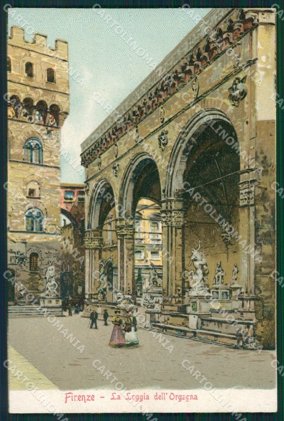 Firenze Città Loggia Orgagna cartolina XB2238 – fronte