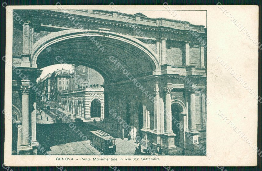 Genova Città Tram cartolina XB2267 – fronte