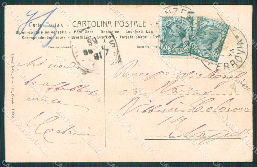 Firenze Città Piazzale Michelangelo PIEGHE cartolina XB2288 – retro
