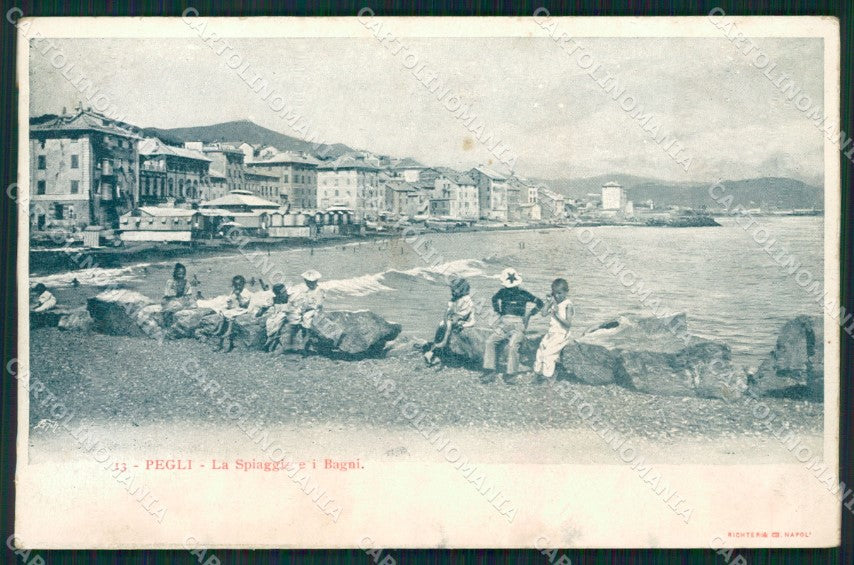 Genova Pegli TRACCE UMIDO cartolina XB2291 – fronte