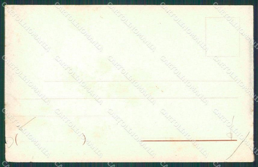 Napoli Città Burrasca PIEGA STRAPPINO cartolina XB2303 – retro