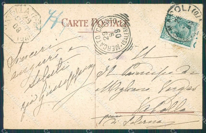 Napoli Città Porto cartolina XB2304 – retro