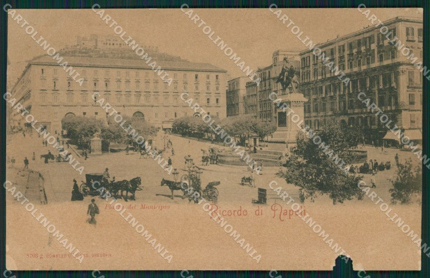 Napoli Città Municipio ABRASA cartolina XB2308 – fronte
