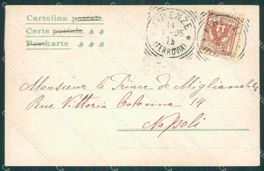 Firenze Città Palazzo Pitti cartolina XB2315 – retro