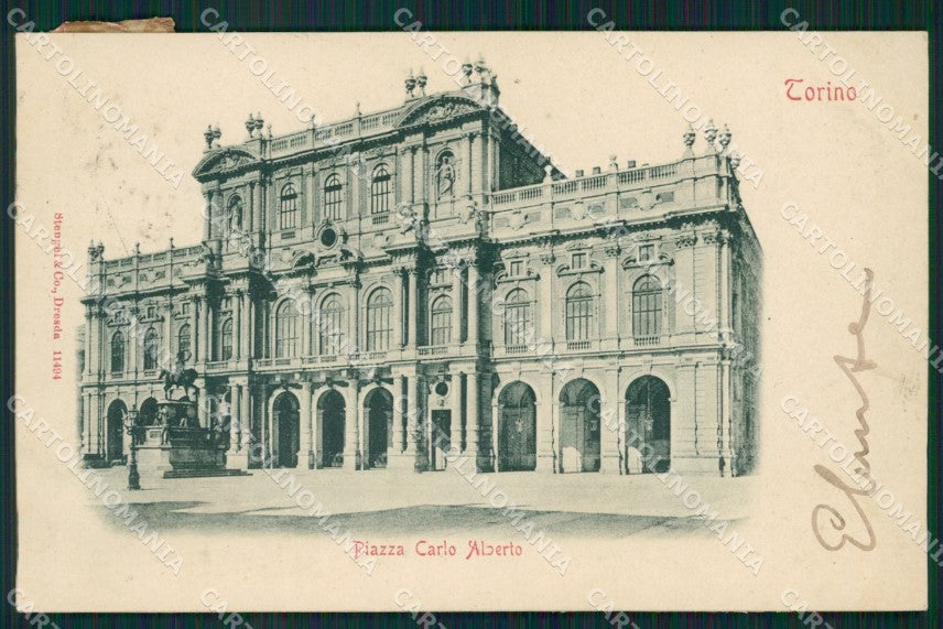 Torino Città Piazza Carlo Alberto STRAPPINO cartolina XB2330 – fronte