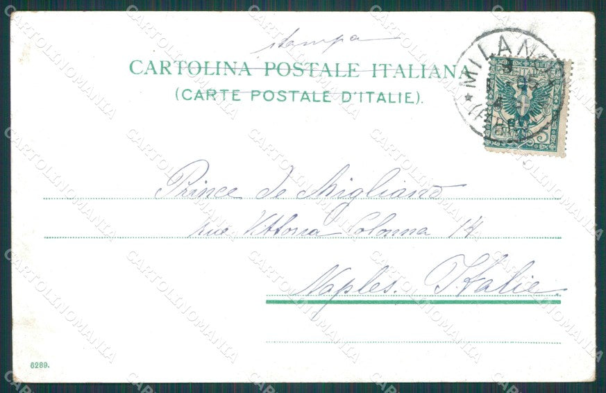 Milano Città Piazza della Scala cartolina XB2349 – retro