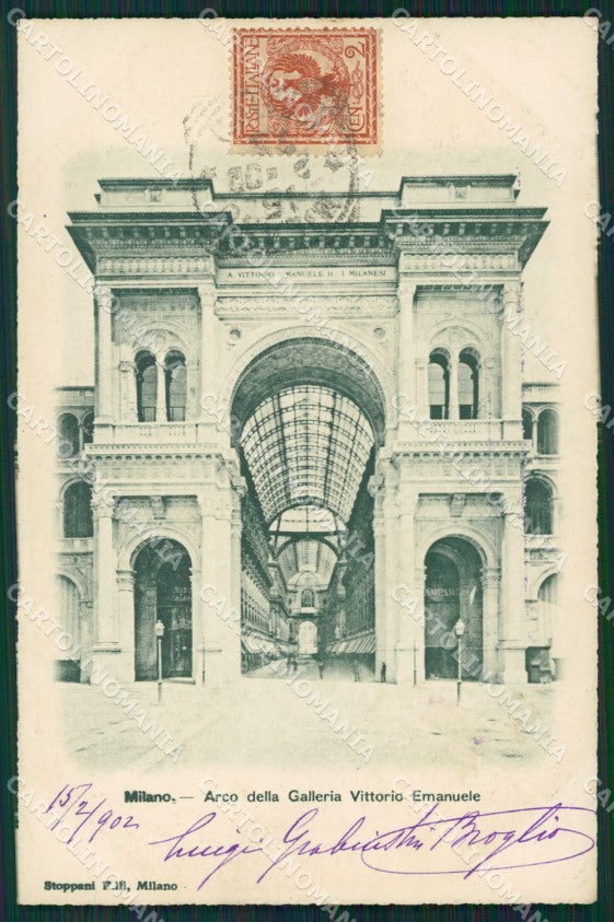 Milano Città Galleria Vittorio Emanuele II cartolina XB2353 – fronte