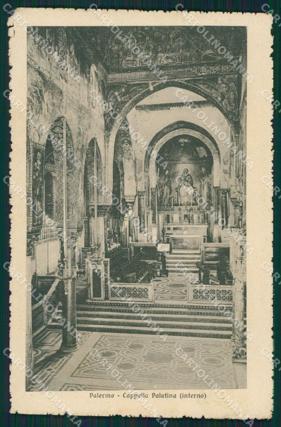 Palermo Città Cappella Palatina cartolina XB2378 – fronte
