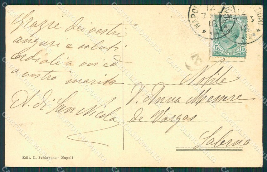 Napoli San Martino cartolina XB2395 – retro