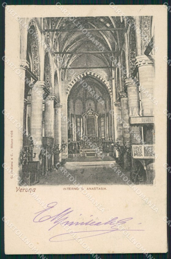Verona Città Sant'Anastasia cartolina XB2402 – fronte