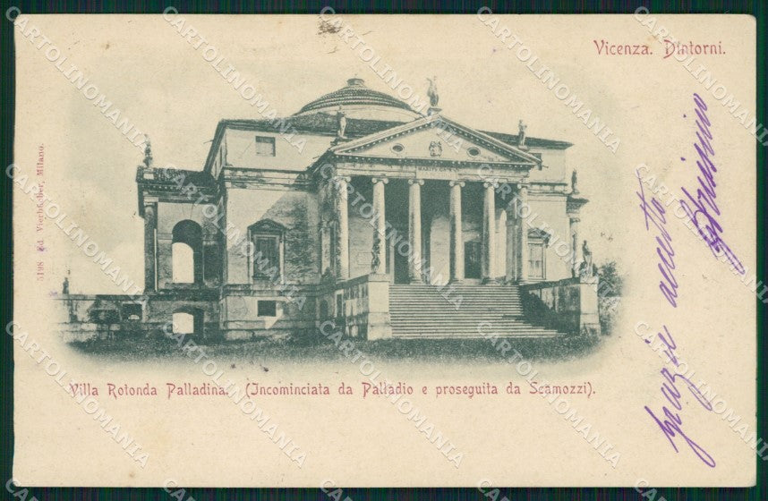 Vicenza Città Villa Rotonda Palladina cartolina XB2419 – fronte
